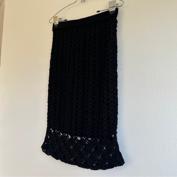 Vivienne Tam Crochet Black Knee-Length Skirt - Picture 3 of 6